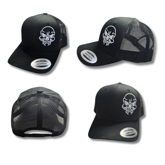 Black Retro Trucker Cap